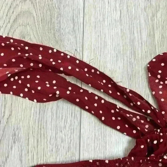 SHEIN Maroon Polka Dot Set Size M - Picture 6 of 12